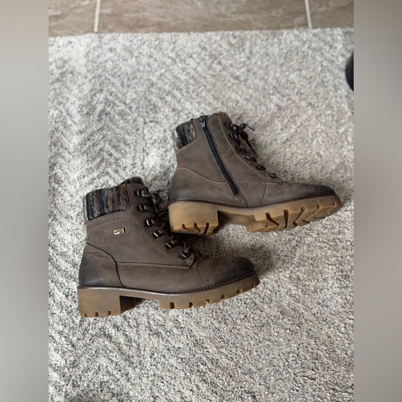 Remonte Brown Lace Up Boots 9/9.5 - Picture 3 of 7